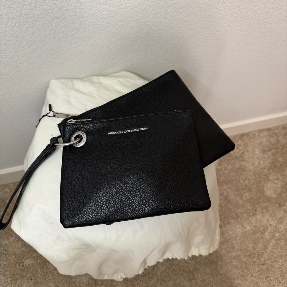 NWT French Connection Textured Black Crossbody Bag - Picture 3 of 5